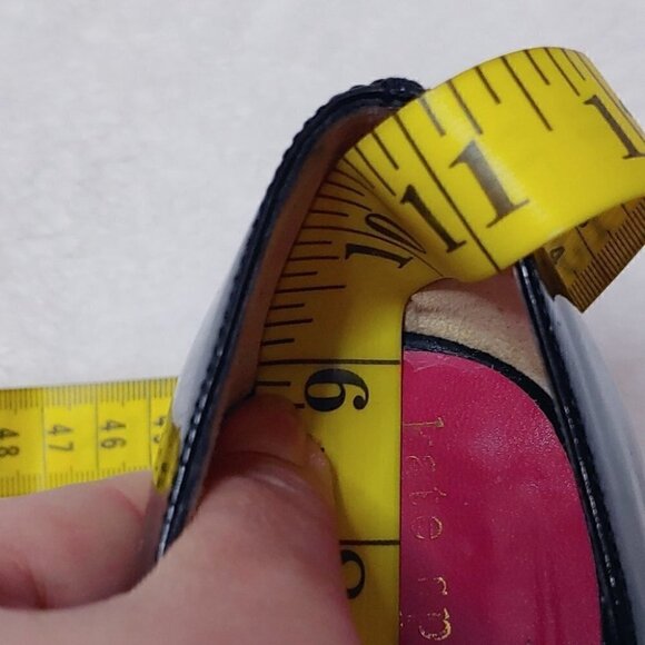 KATE SPADE Gwennie black patent leather open toe heels - Picture 7 of 8